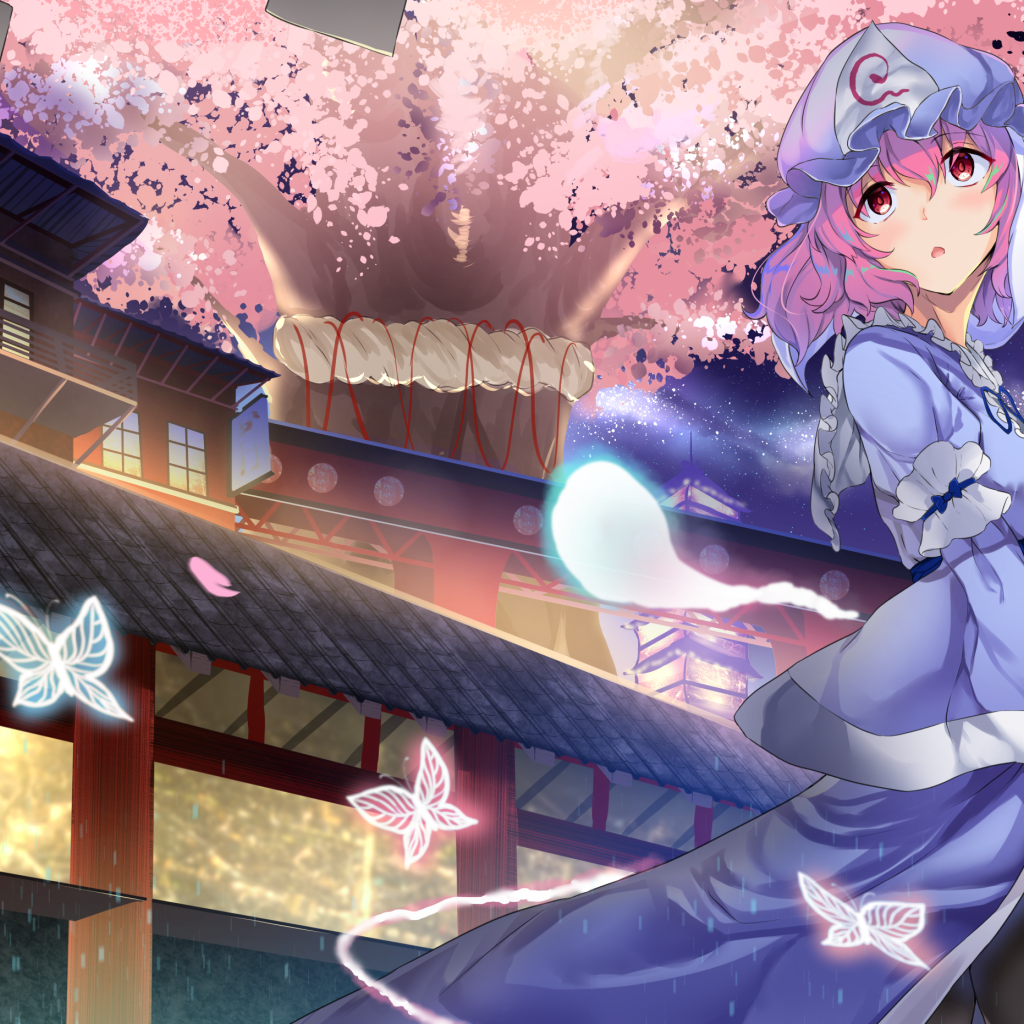 Девушка персонаж Юкари Якумо аниме Тохо