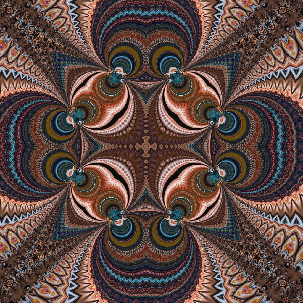 Разноцветный красивый рисунок калейдоскоп 