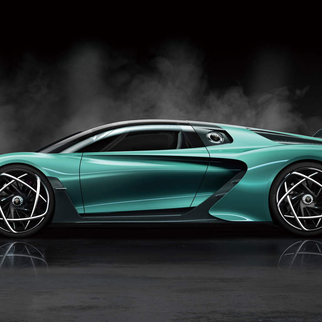 Быстрый автомобиль Hongqi S9 2020 года вид сбоку 