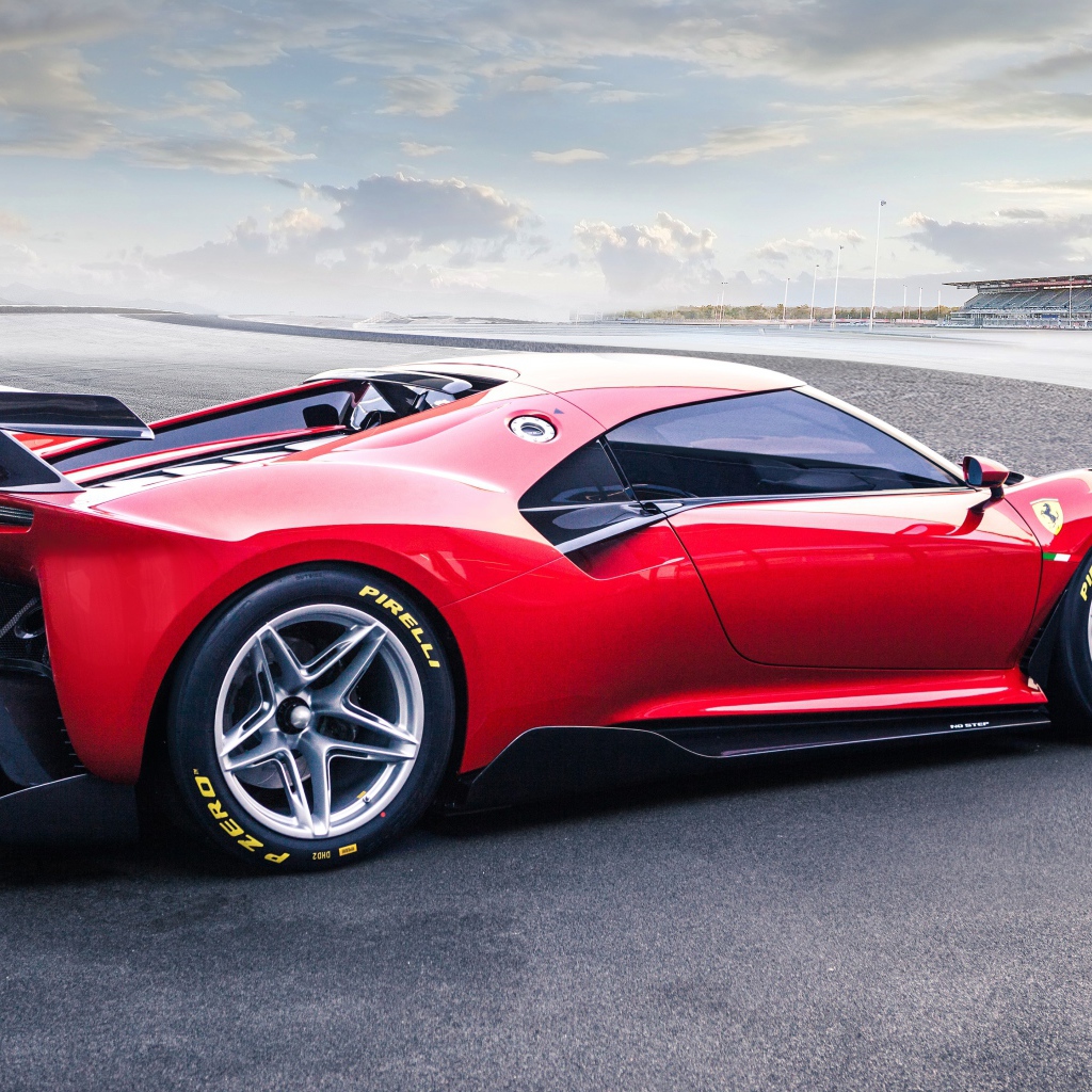 Спортивный Ferrari P80C 2019  года вид сзади