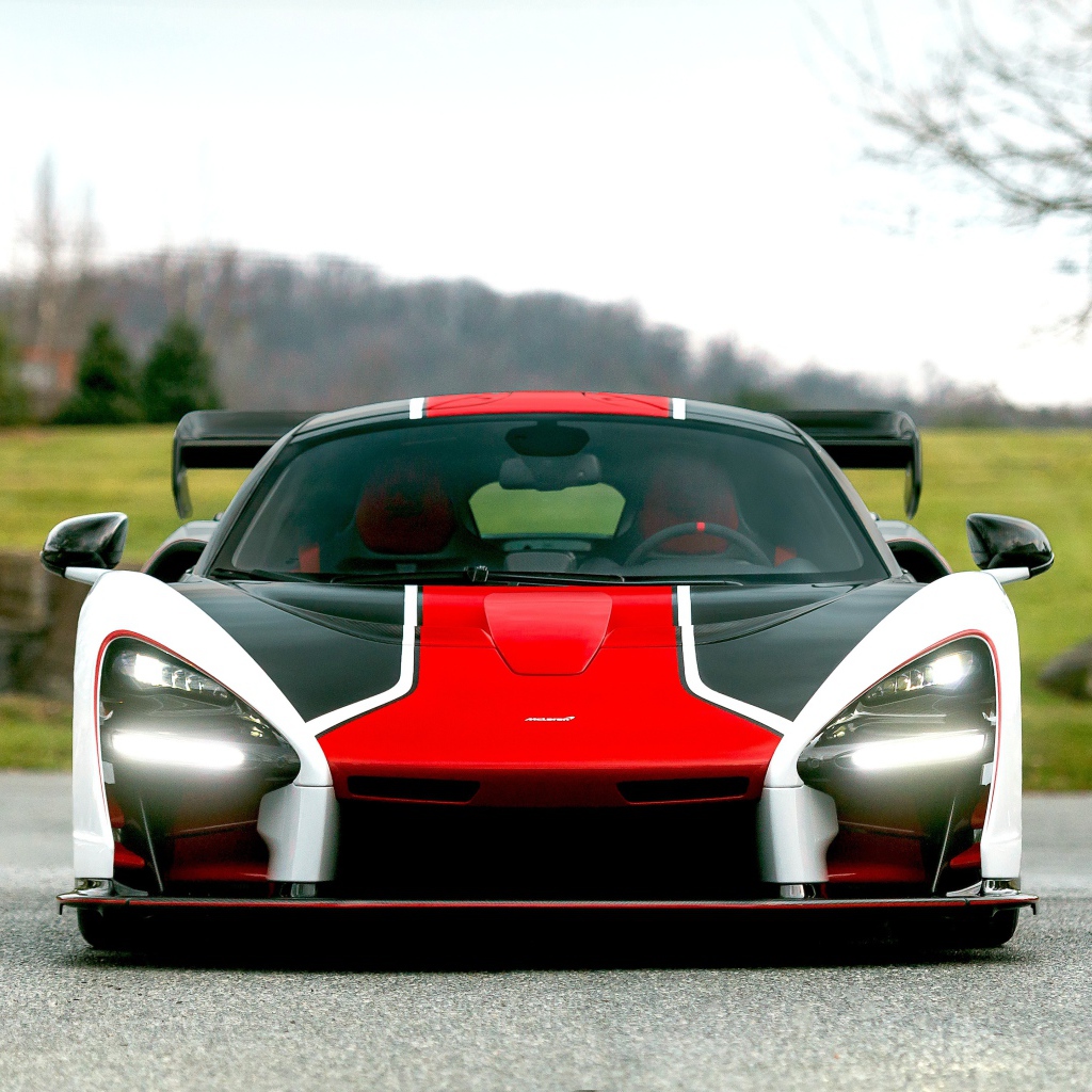 Спортивный автомобиль McLaren MSO Senna вид спереди 
