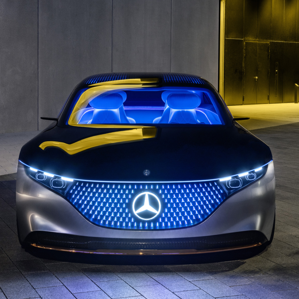 Электрический автомобиль Mercedes-Benz Vision EQS 2019 года 