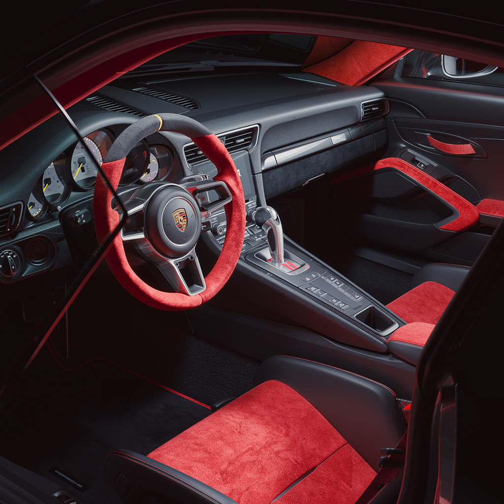 Салон автомобиля Porsche 911 GT2 RS