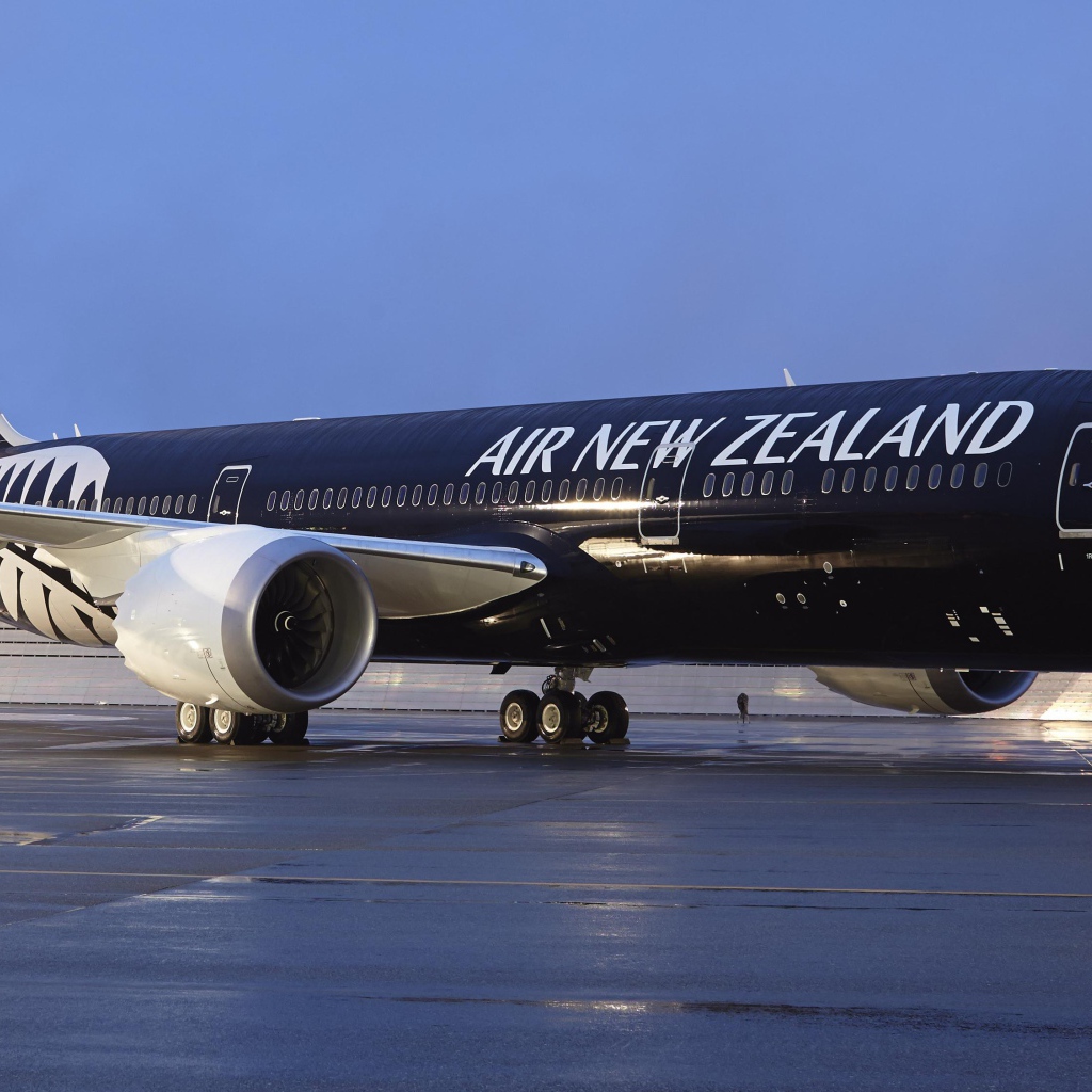 Самолет авиакомпании Air New Zealand в аэропорту
