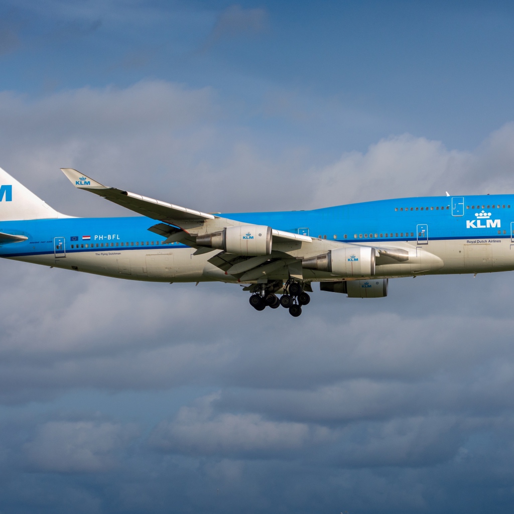 Пассажирский Boeing 747-400 авиакомпании KLM Royal Dutch Airlines