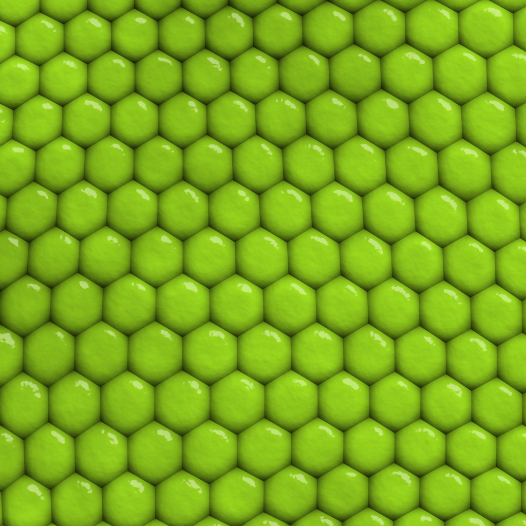 Зеленый фон соты крупным планом