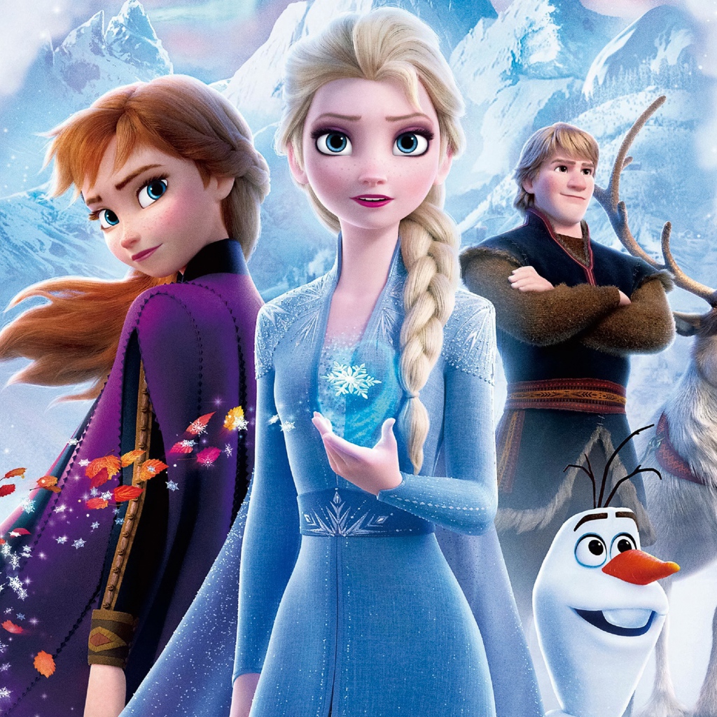 Красивый постер нового мультфильма Холодное сердце 2