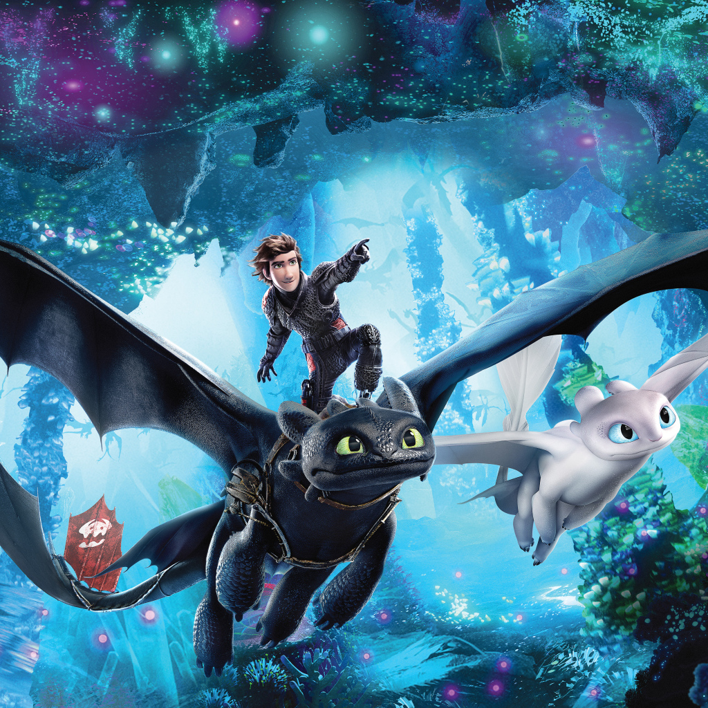 Фантастический полет на Беззубике персонажи мультфильма Как приручить дракона 3