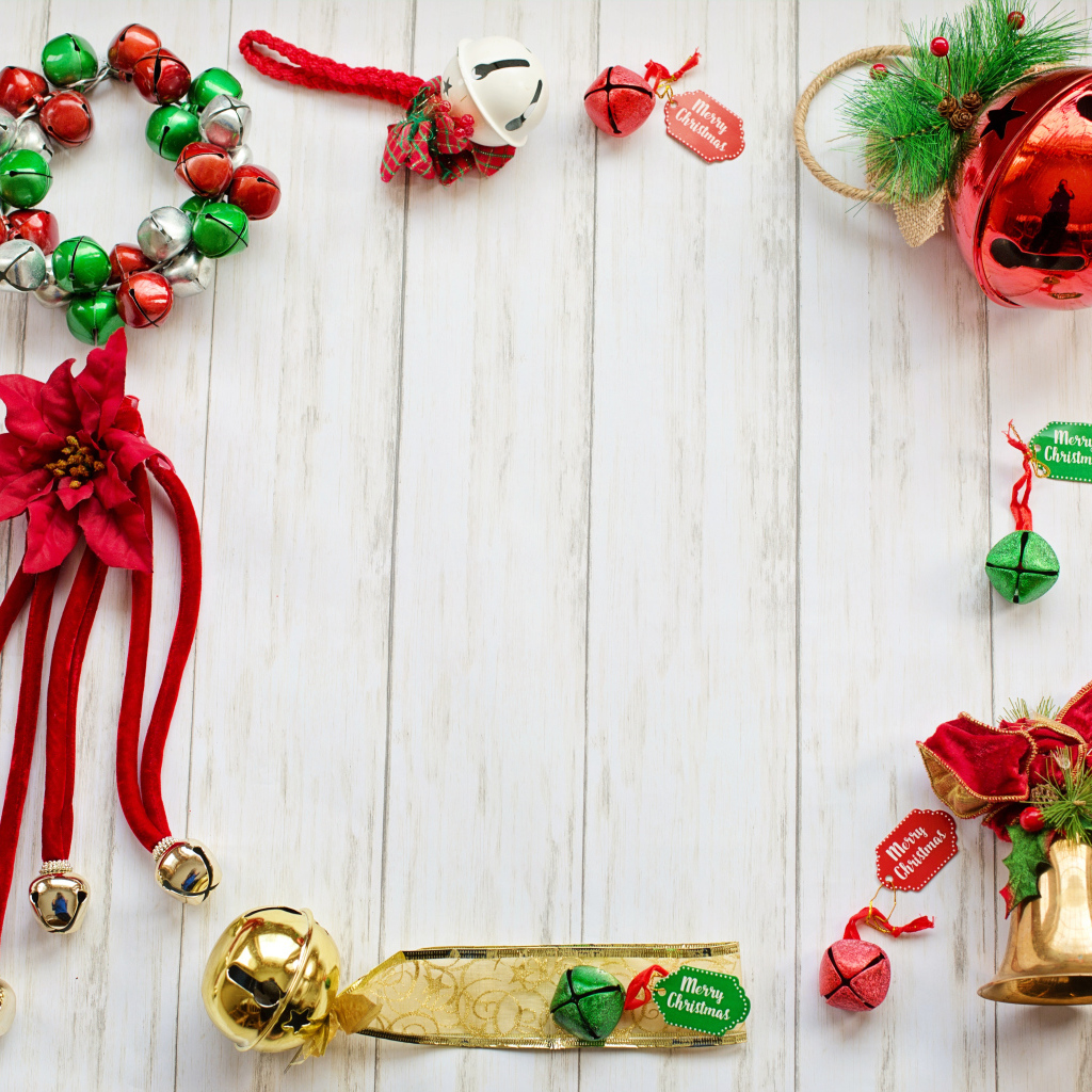 Шаблон для поздравительной открытки на Рождество