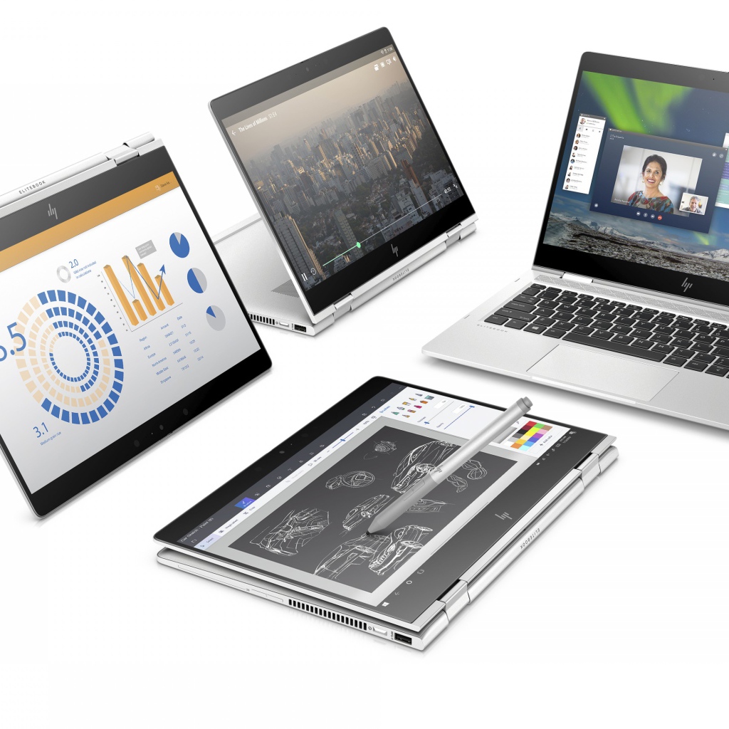 Новый портативный ноутбук HP Chromebook x360 14 G1, CES 2019