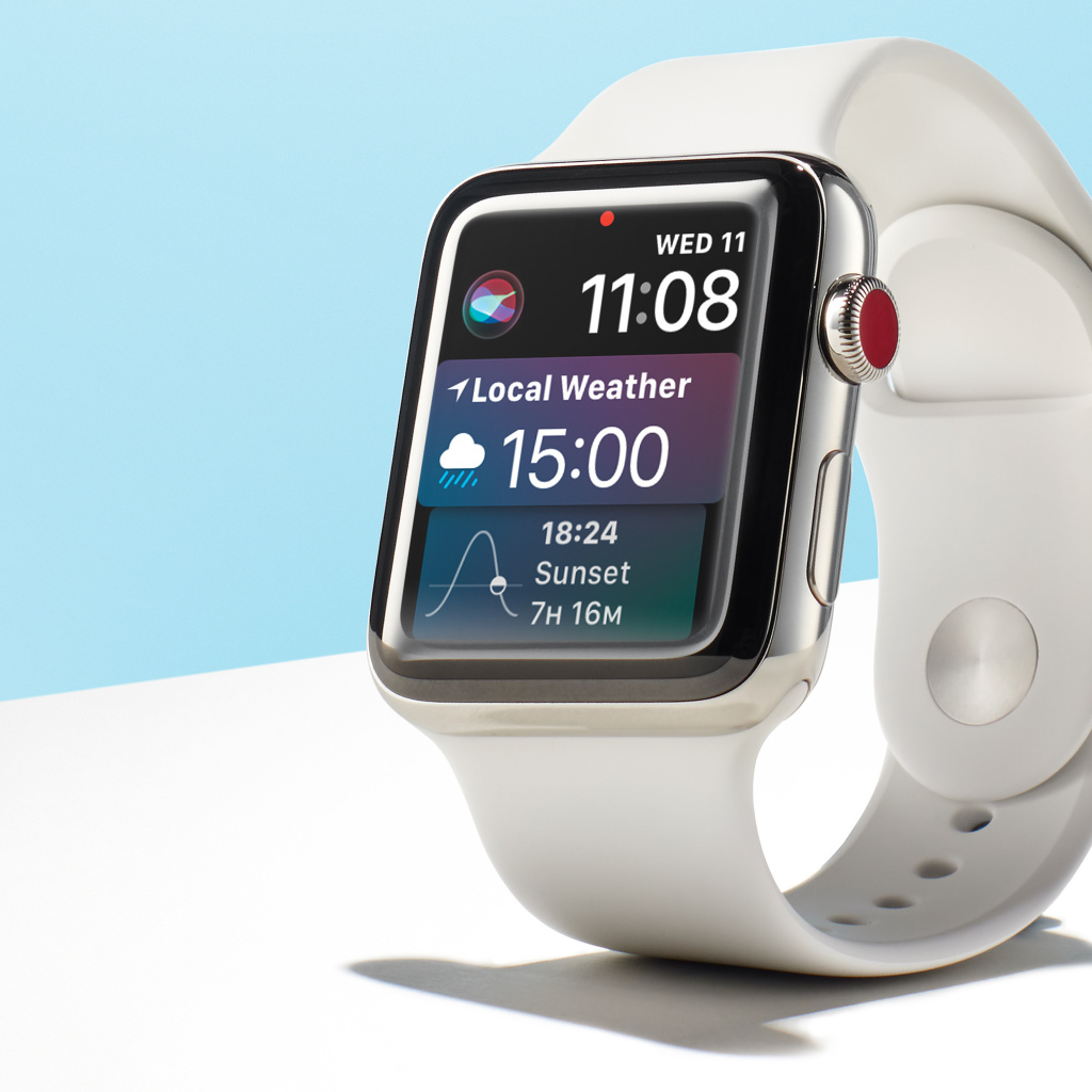Smart Watch Apple Watch Series 4 on a blue background