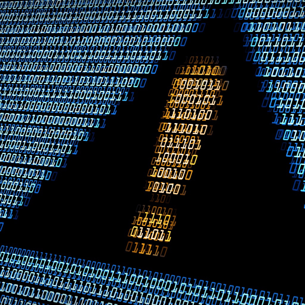 Восклицательный знак из цифрового кода