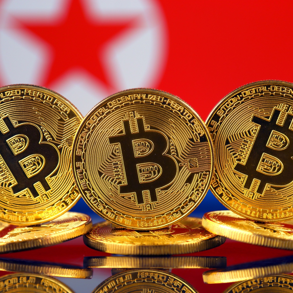 Круглые золотые монеты Биткоин 