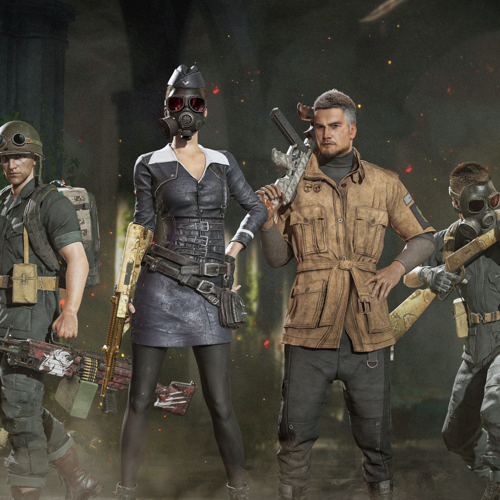 Computer game PUBG, season 5 Desktop wallpapers 1024x1024