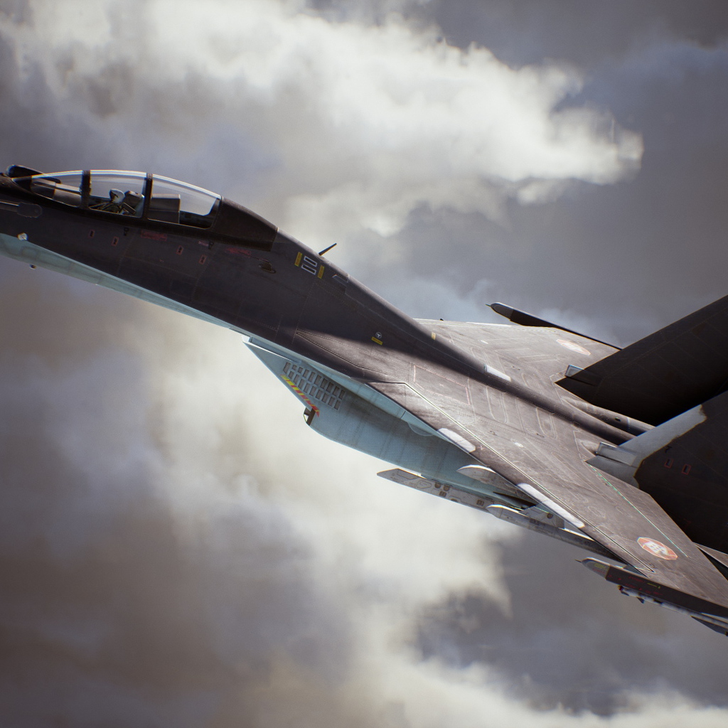 Истребитель из компьютерной игры Ace Combat 7: Skies Unknown, 2019