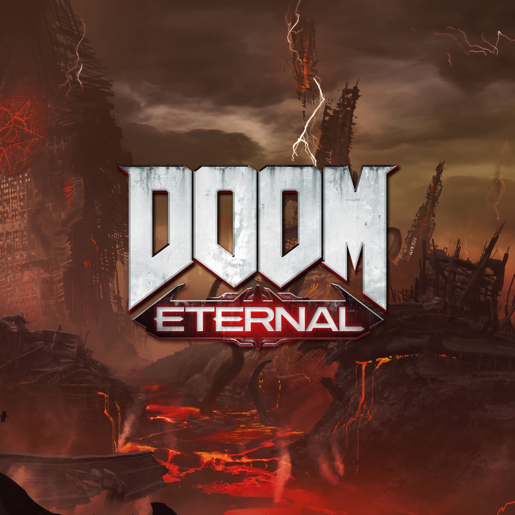 Логотип компьютерной игры Doom Eternal, 2019 года