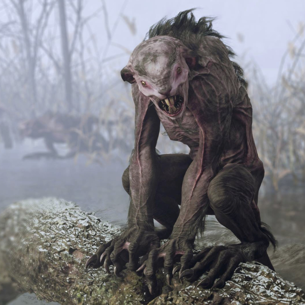 Монстр из компьютерной игры Metro Exodus, 2019 года