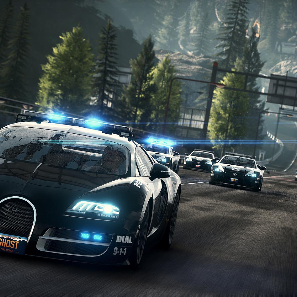 Полицейский Bugatti Veyron игра Need For Speed 