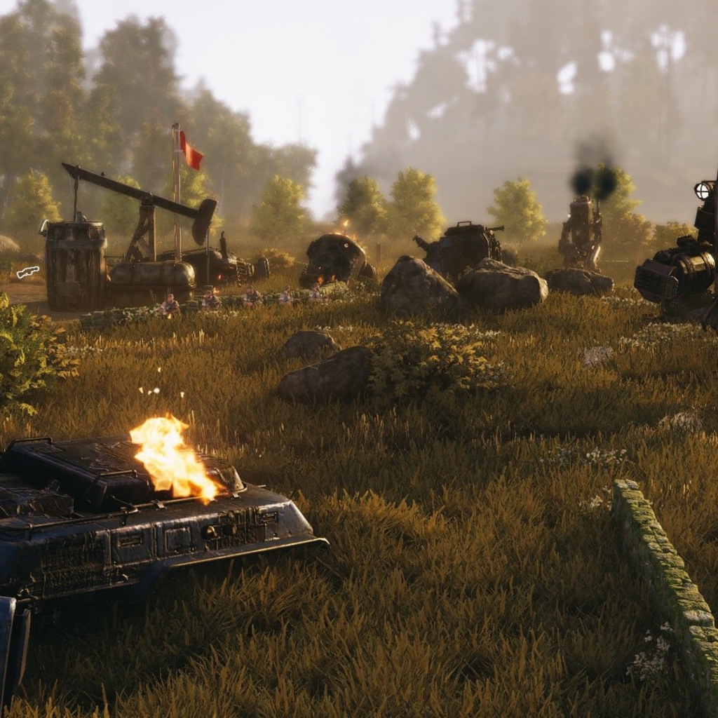 Скриншот видеоигры игры Iron Harvest, 2019 года