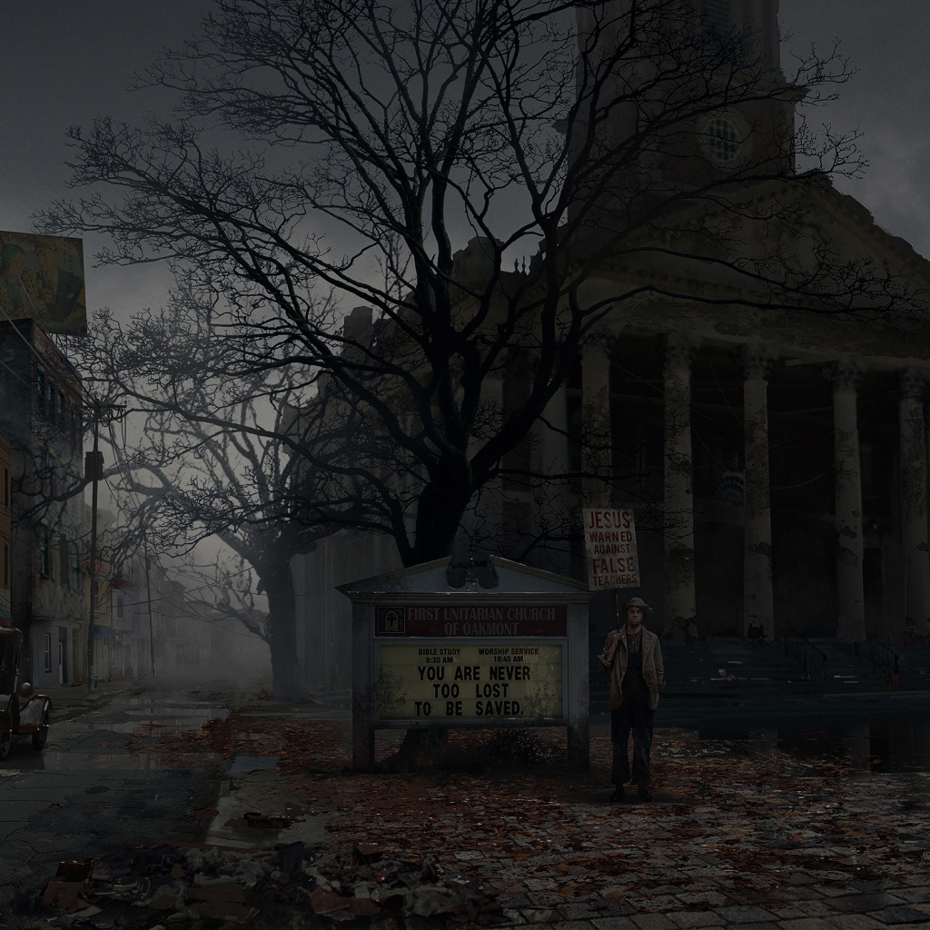 Скриншот компьютерной игры The Sinking City, 2019 года