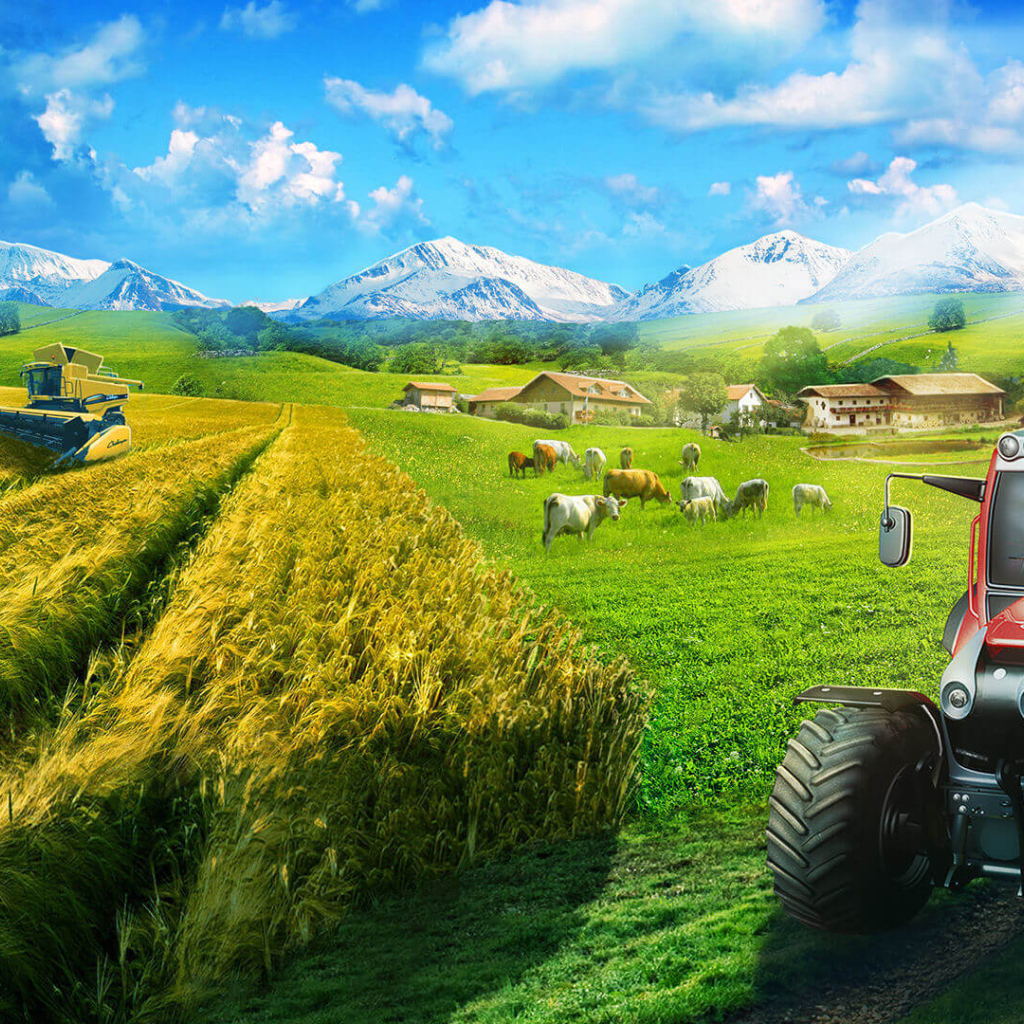 Уборка пшеницы игра Farming Simulator