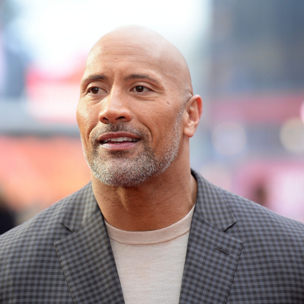 Спортивный мужчина, актер Дуэйн Джонсон