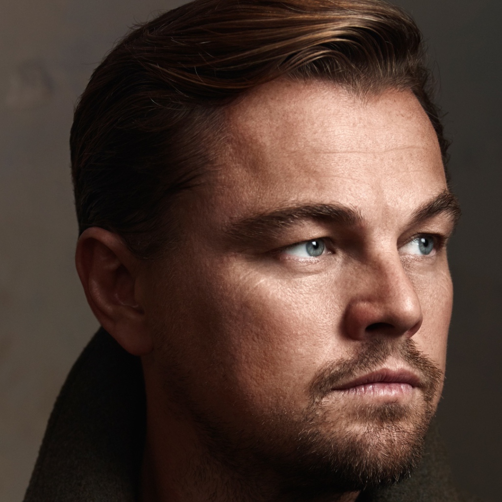 Красивый мужчина, актер Леонардо Ди Каприо лицо крупным планом