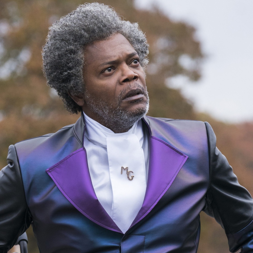 Актер Сэмюэл Лерой Джексон в фильме Стекло, 2019