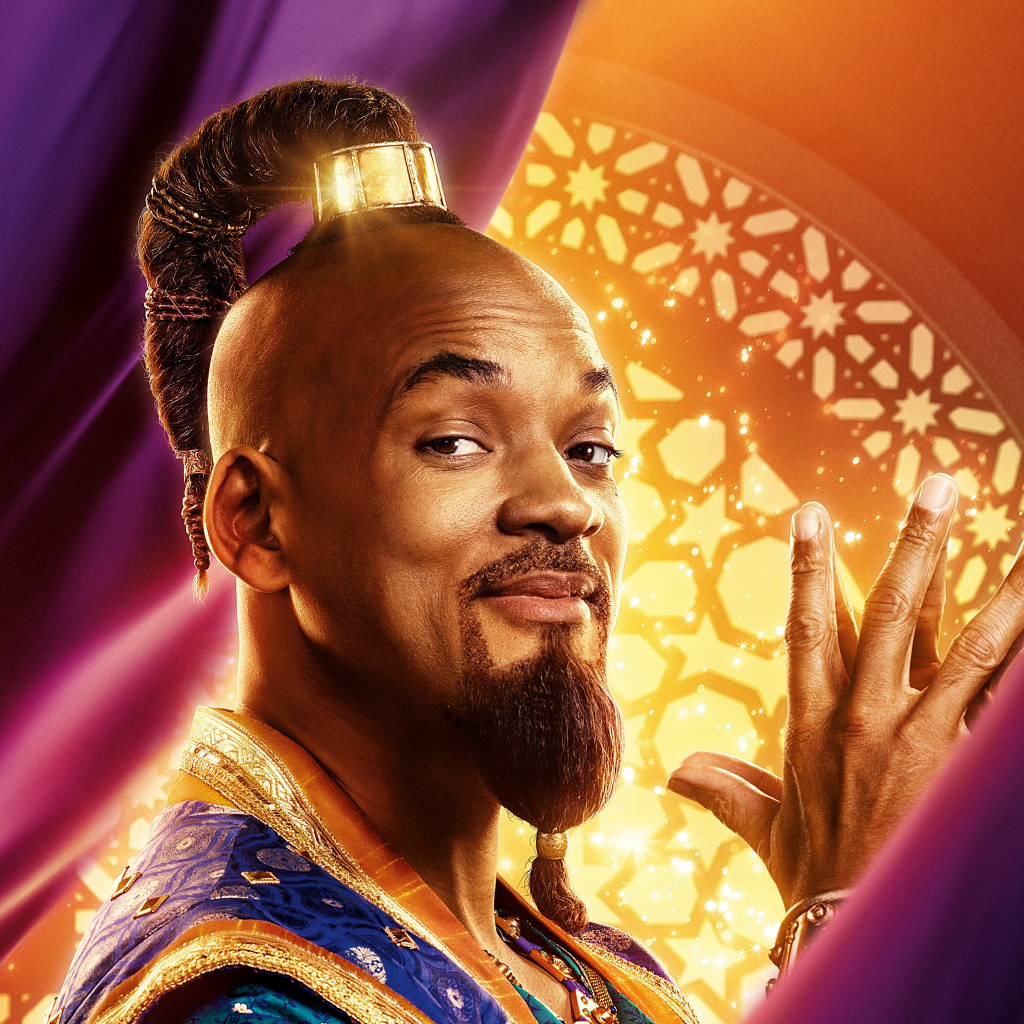 Actor Will Smith in the role of Gina film Aladdin, 2019