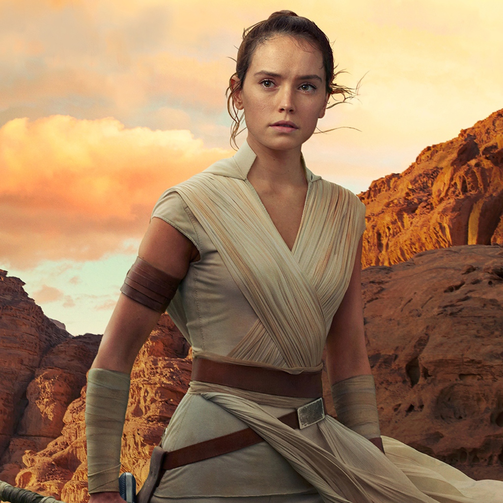 Актриса Дейзи Ридли в фильме Звёздные войны: Эпизод IX, 2019 года