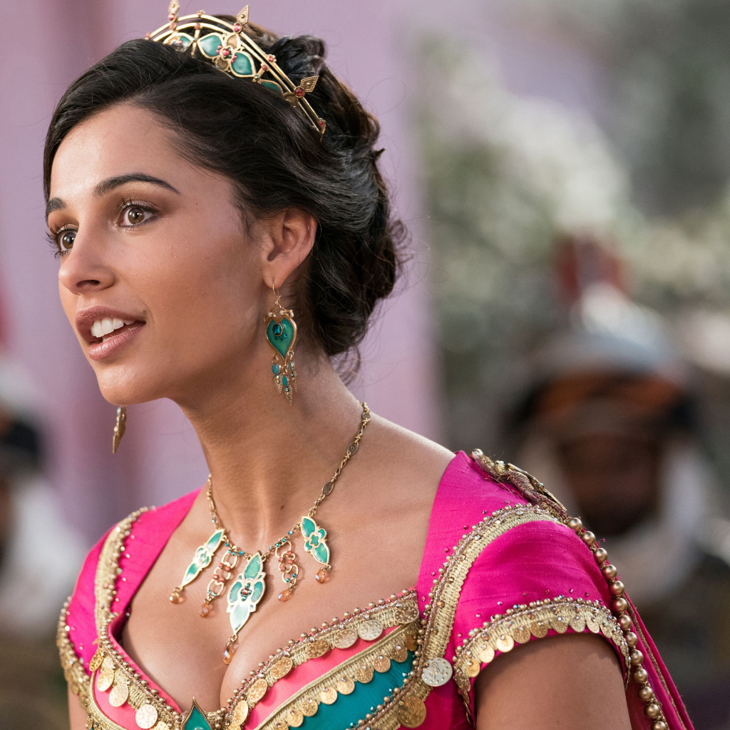 Actress Naomi Scott as Princess Jasmine in the film Aladdin, 2019