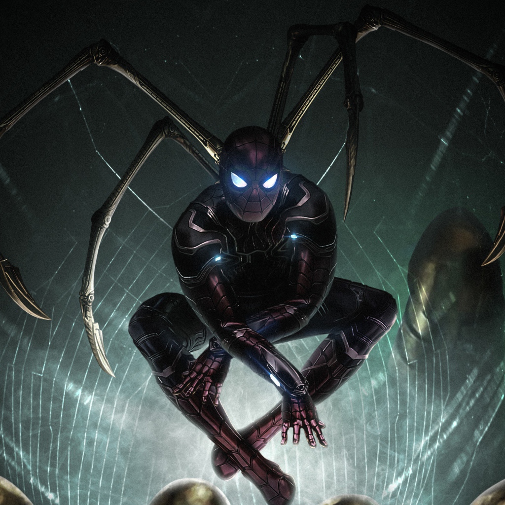 Персонаж Железный Паук крупным планом