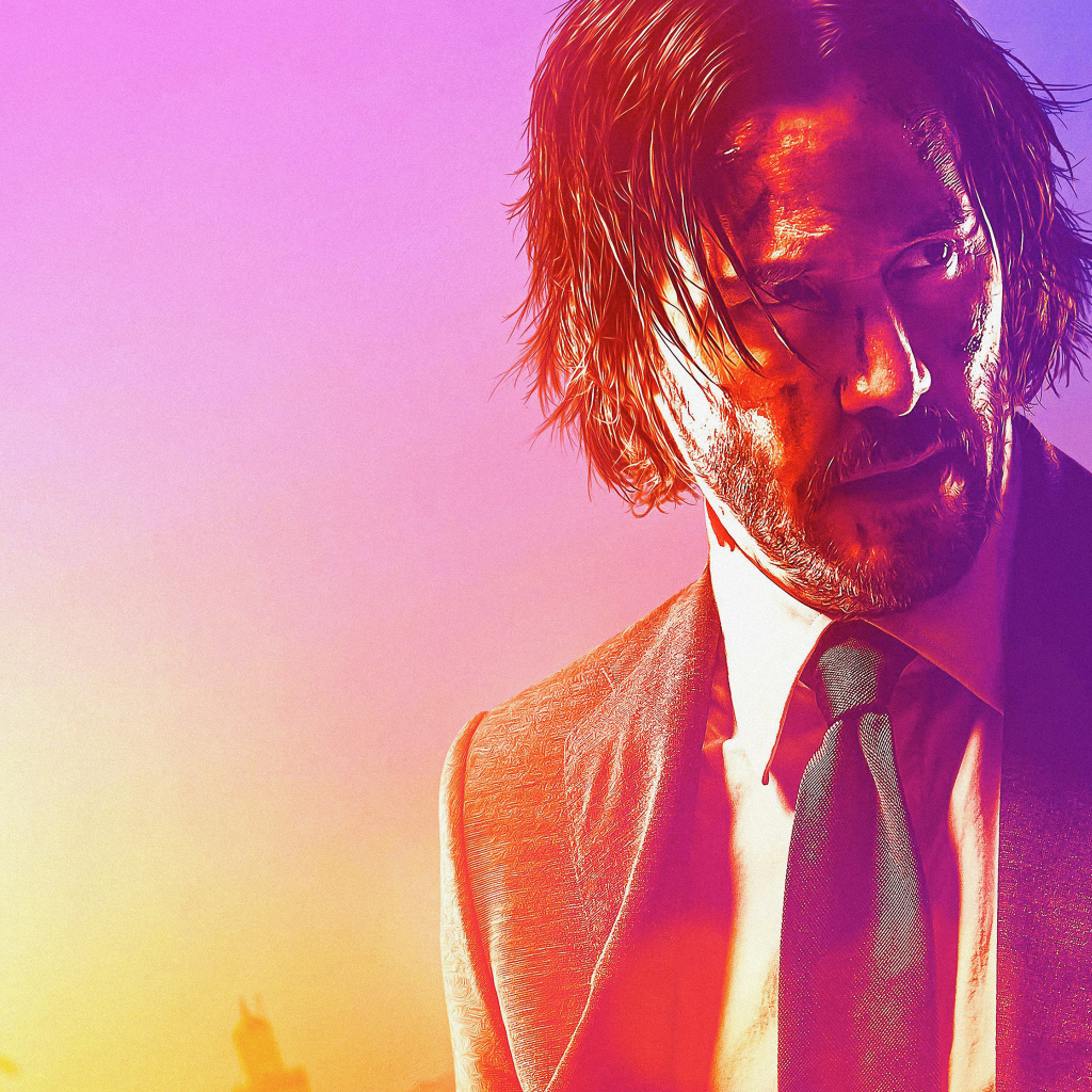 Киану Ривз в фильме Джон Уик 3, 2019 года