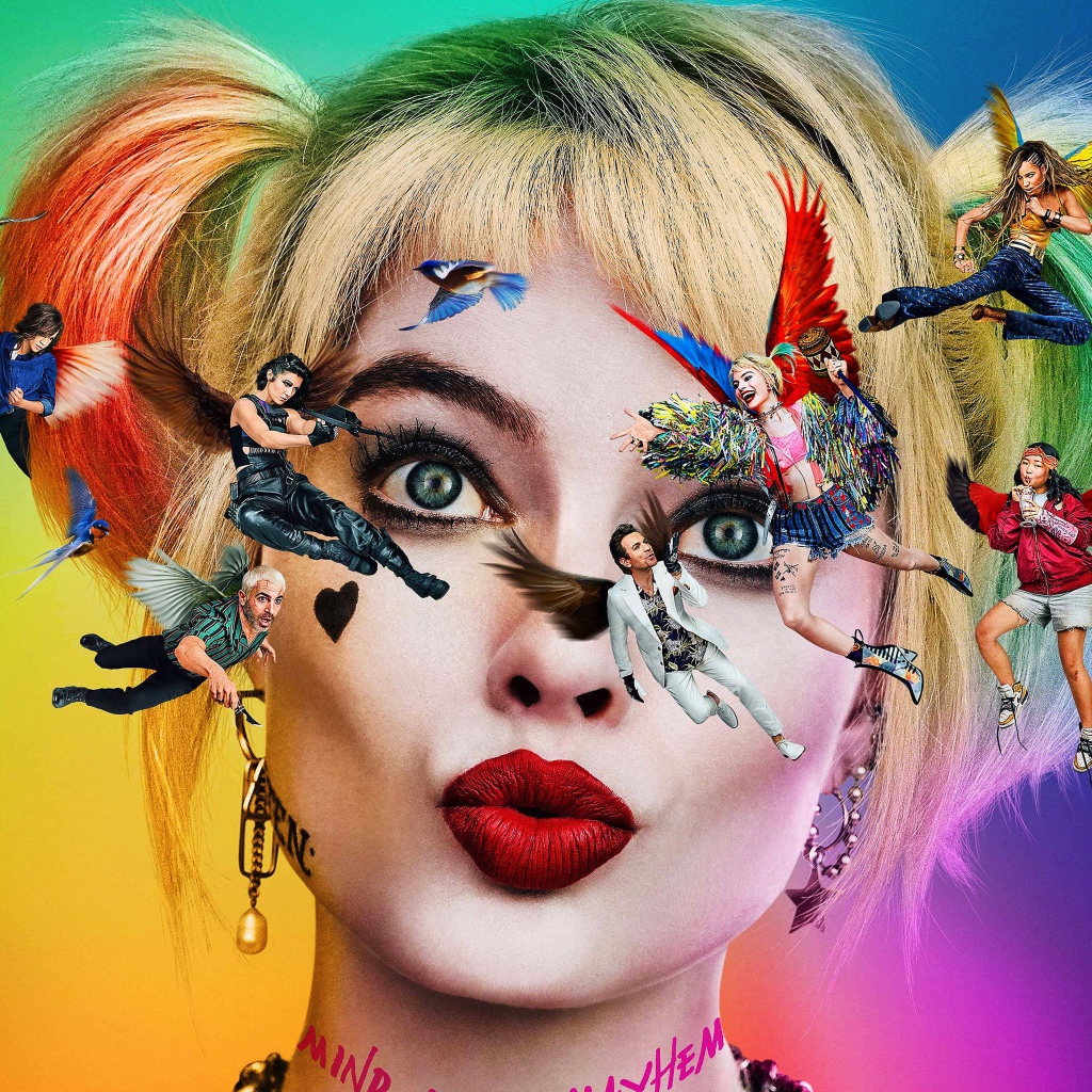 Poster of the new movie Birds of Prey: The Stunning Story of Harley Quinn, 2020