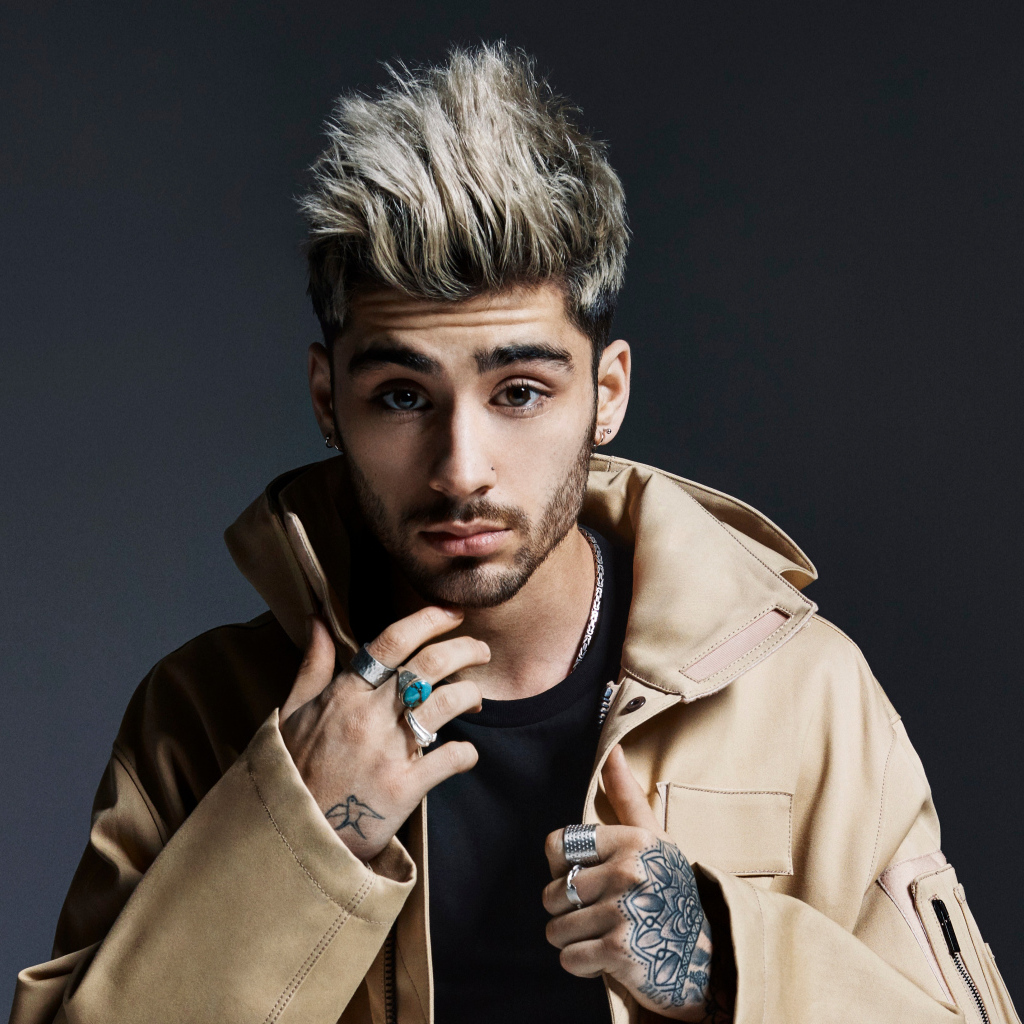 Британский певец Zayn  с крашеными волосами