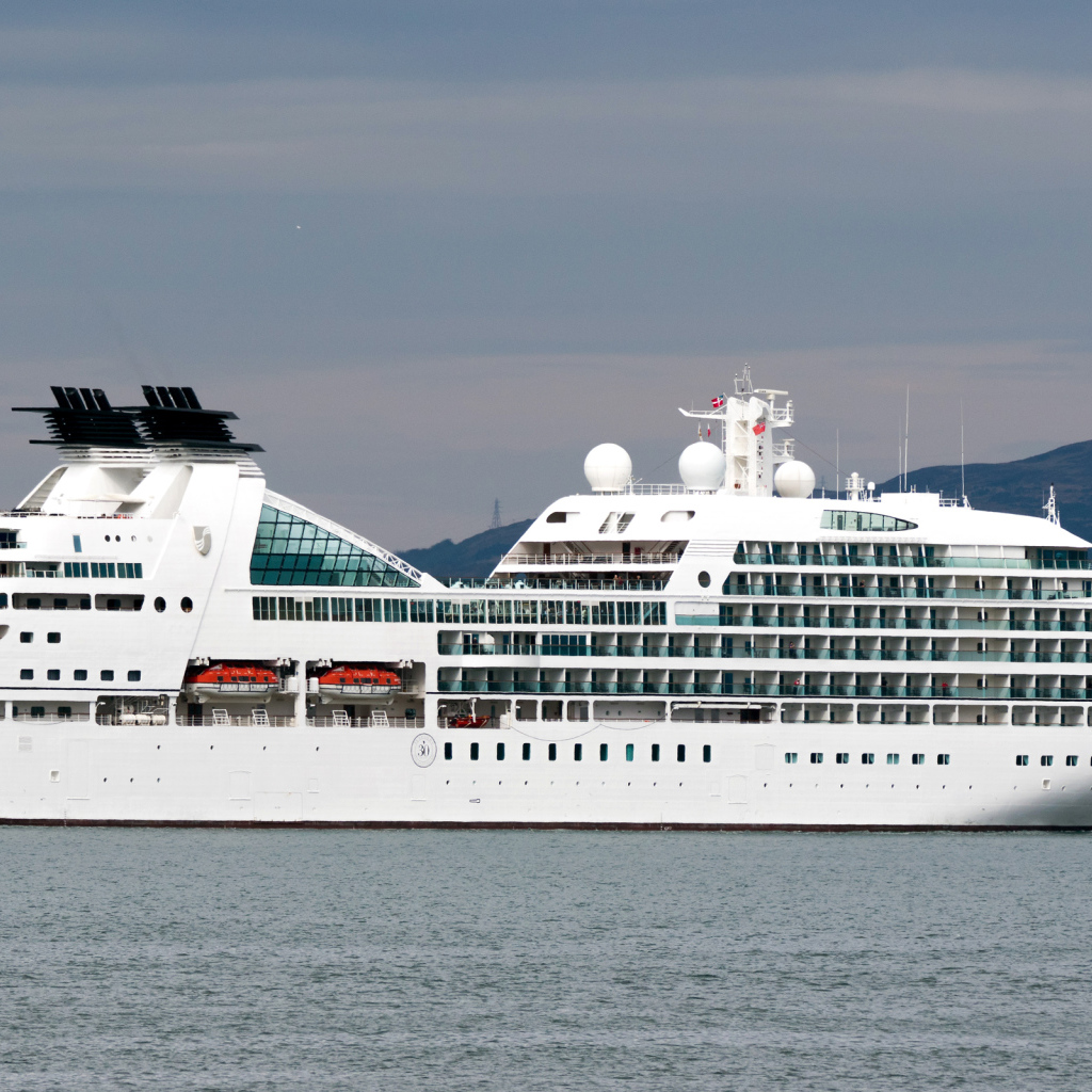 Luxury white MV Seabourn Quest cruise liner