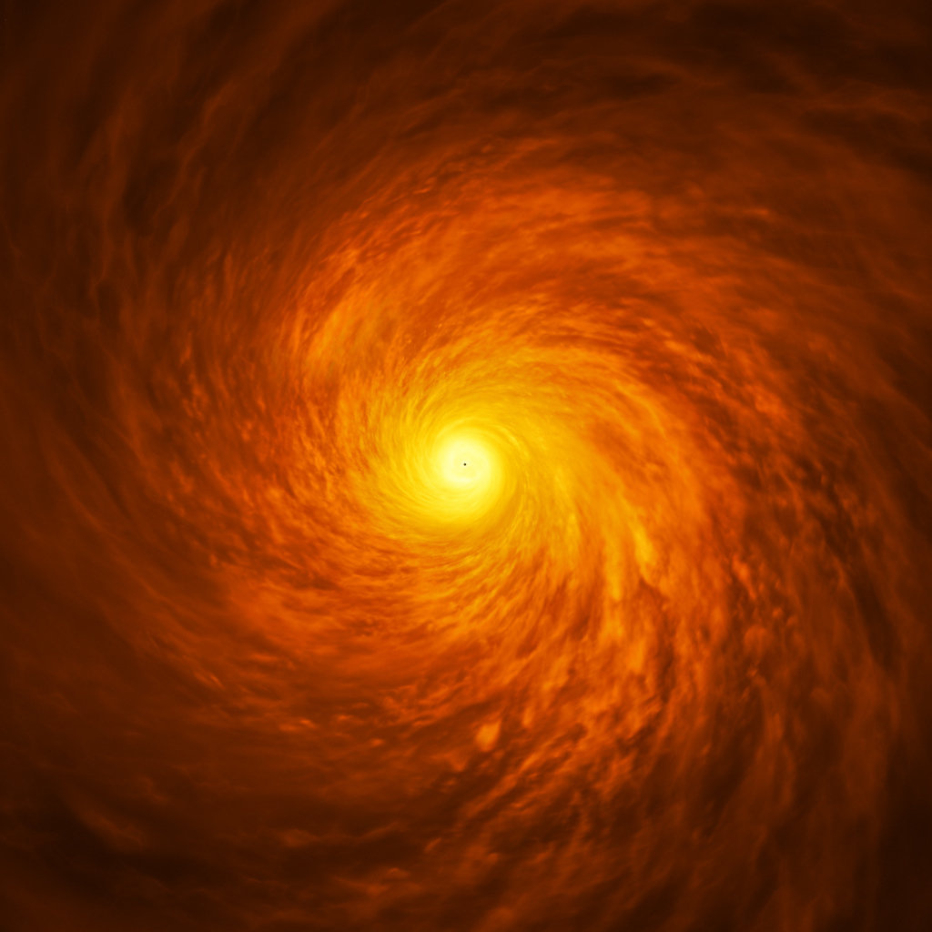 Яркая спираль в солнечной галактике