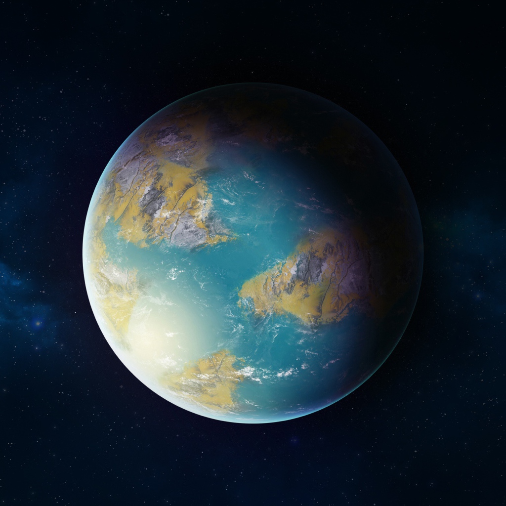 Планета солнечной системы крупным планом в космосе 