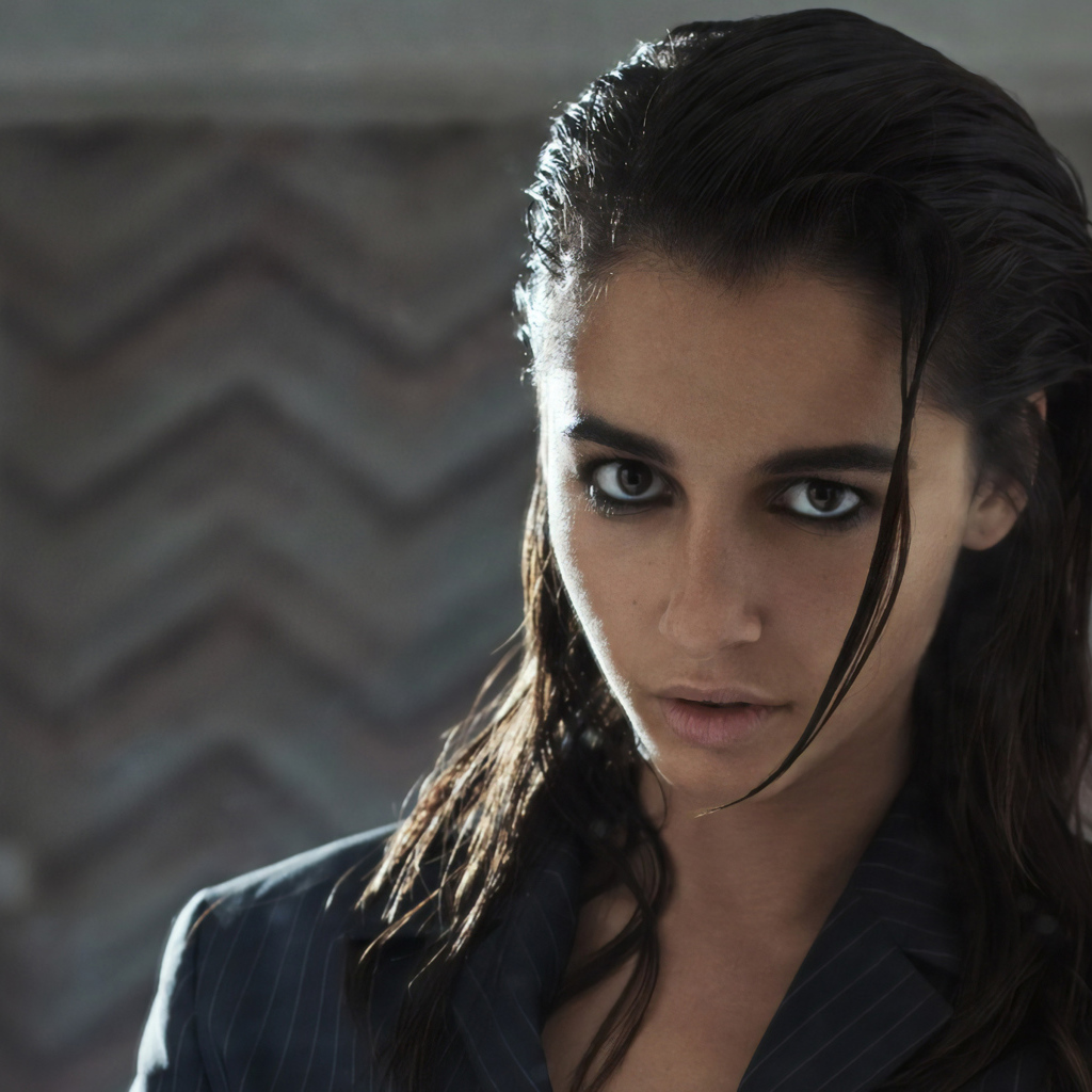 Молодая актриса Наоми Скотт с мокрыми волосами