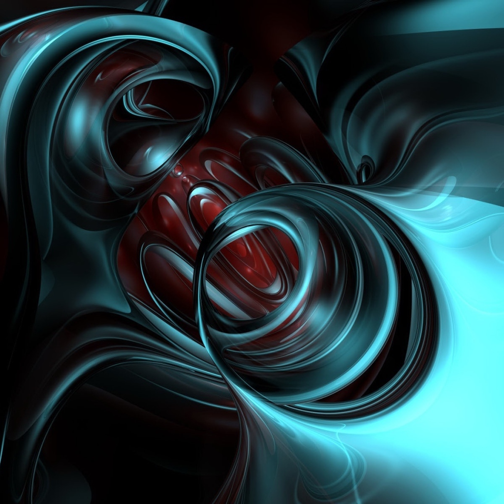 Абстрактный коричнево-голубой рисунок 