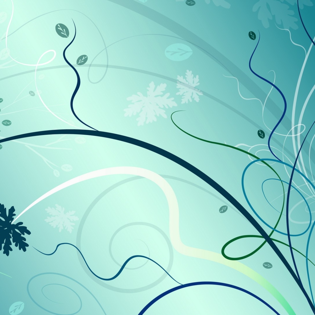 Абстрактные рисунки на голубом фоне 