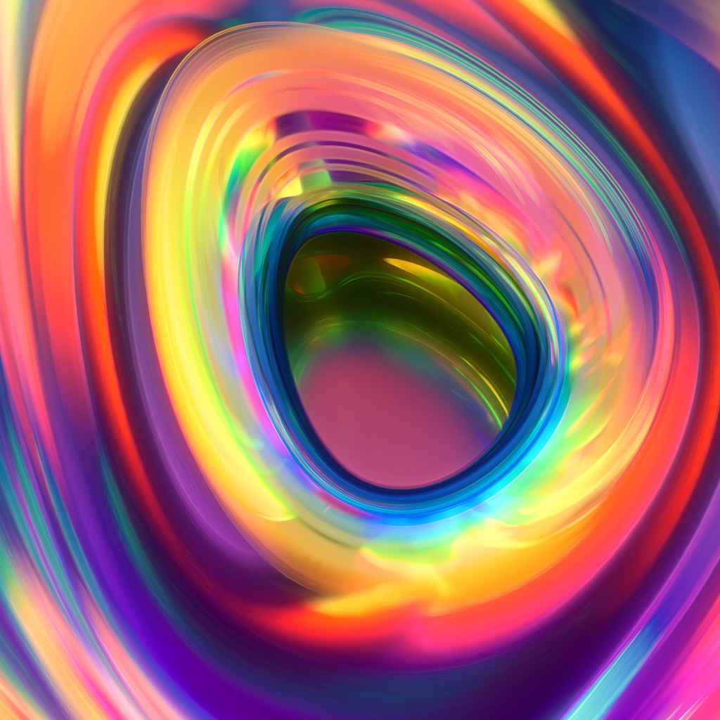 Абстрактное углубление цвета радуги