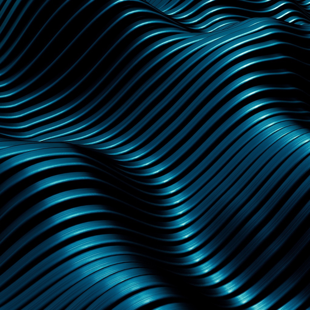 Черные абстрактные волны