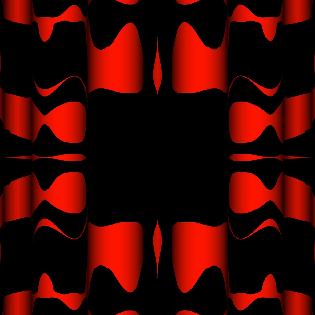 Черные и красные узоры крупным планом