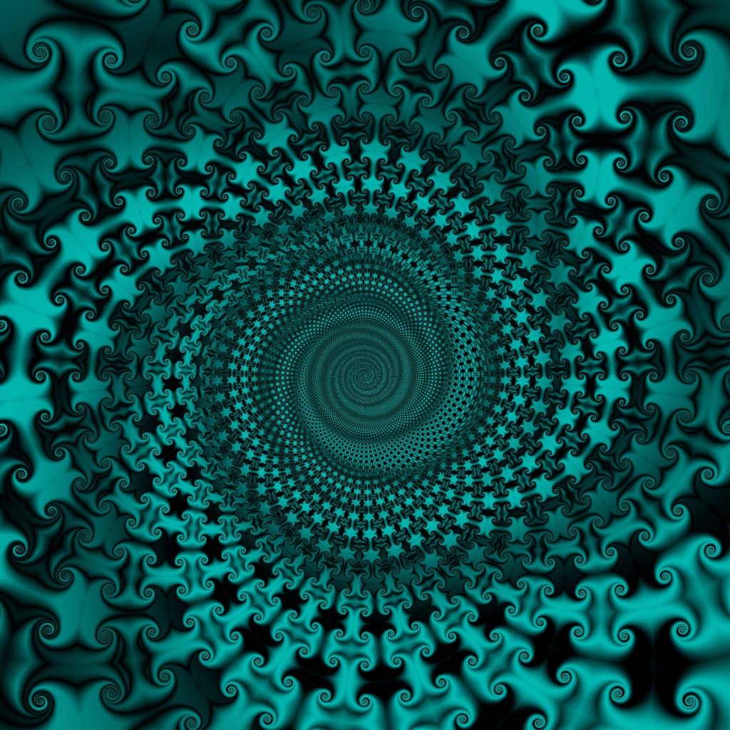 Голубой спиральный абстрактный узор 