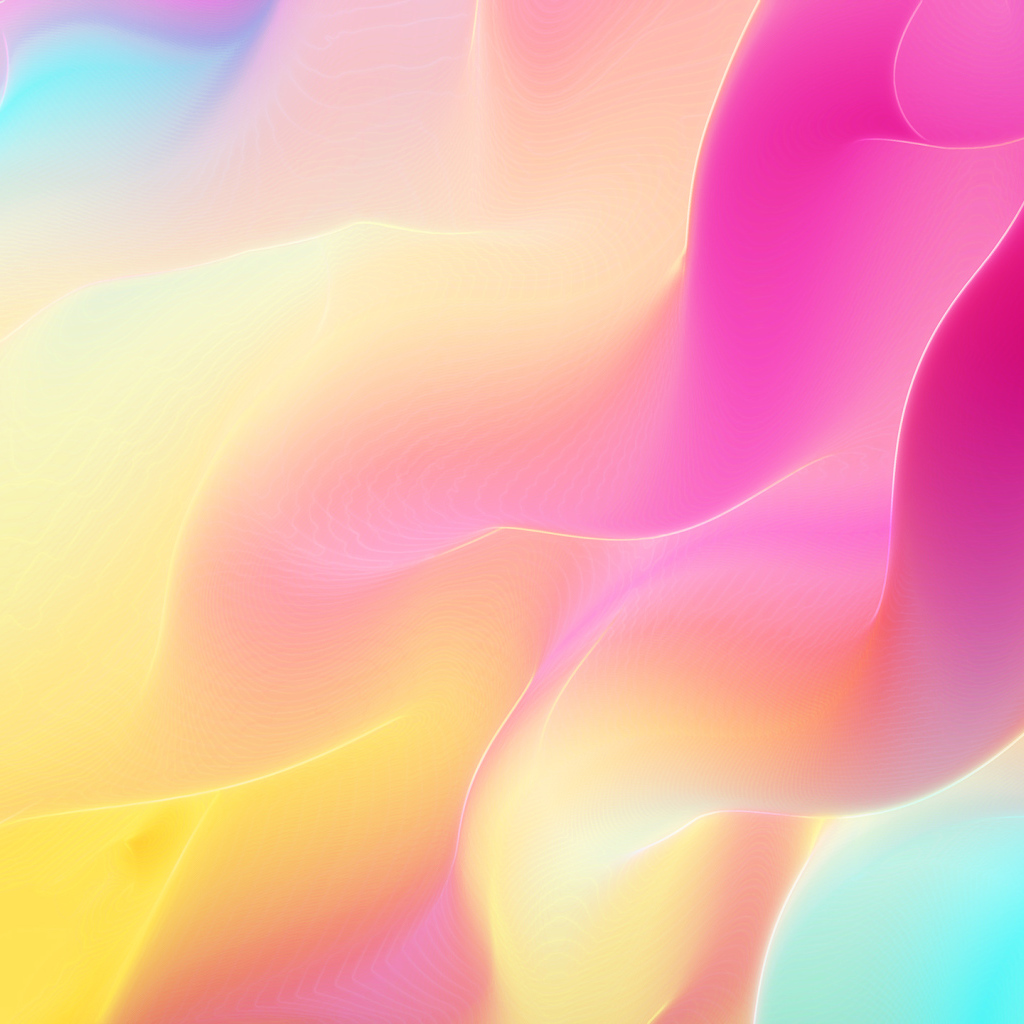 Разноцветные градиентные волны 