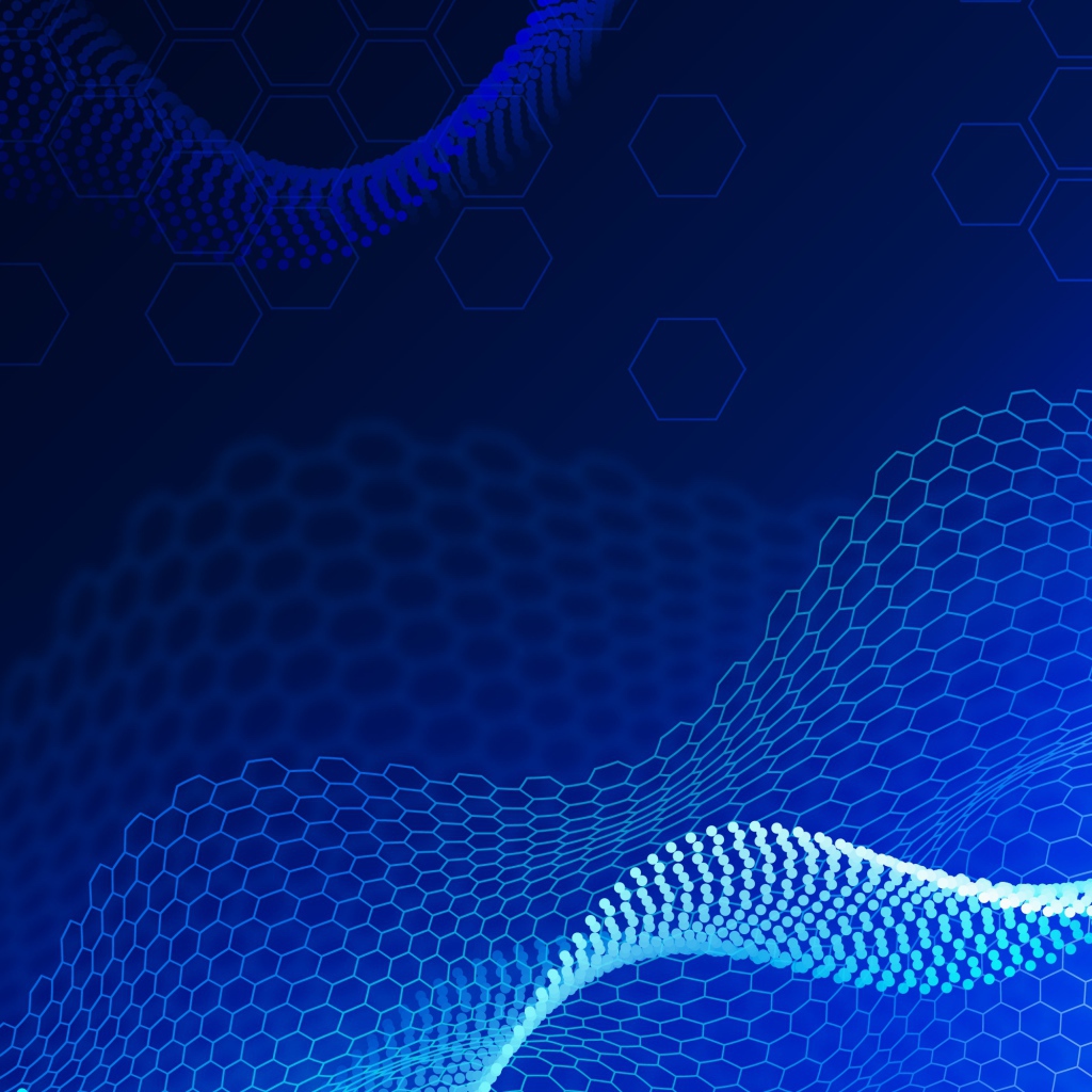 Неоновые абстрактные соты