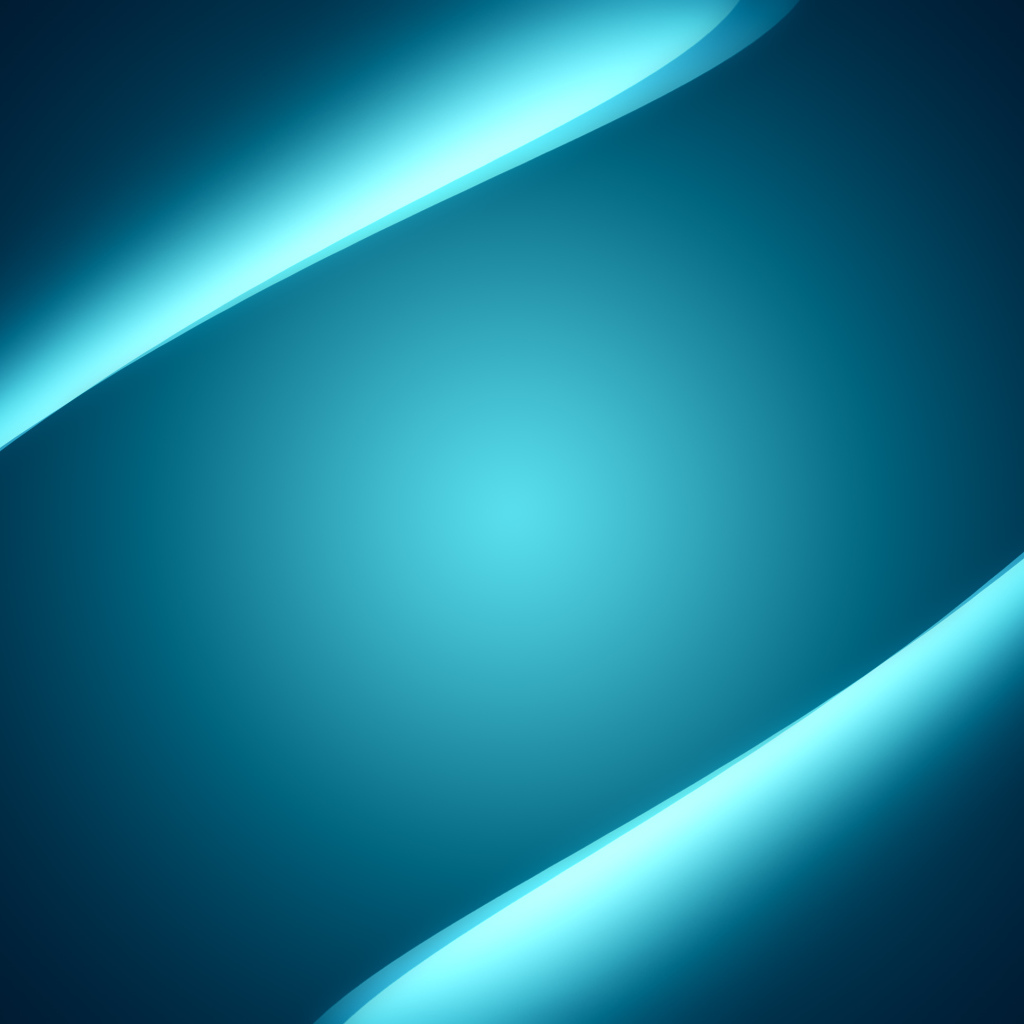 Неоновые голубые волнистые линии на синем фоне 