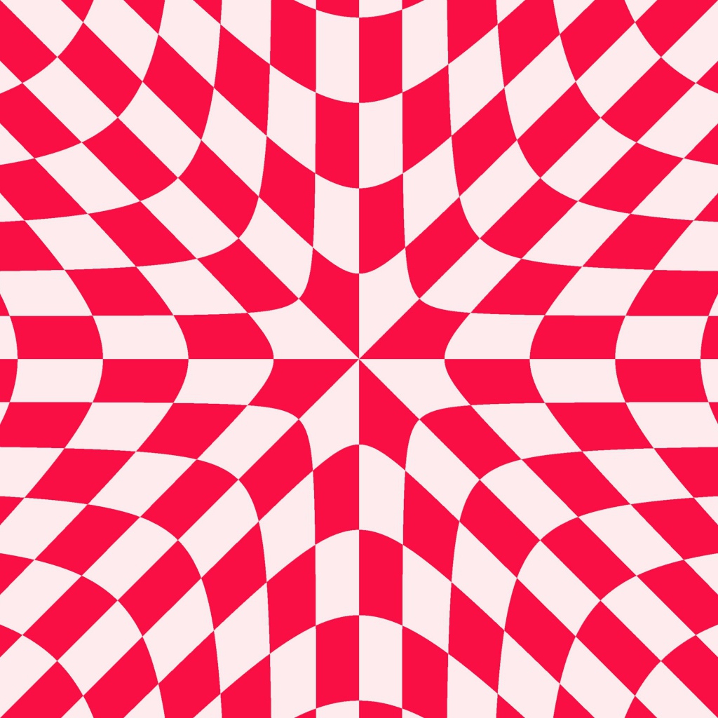 Красно - белый рисунок иллюзия 