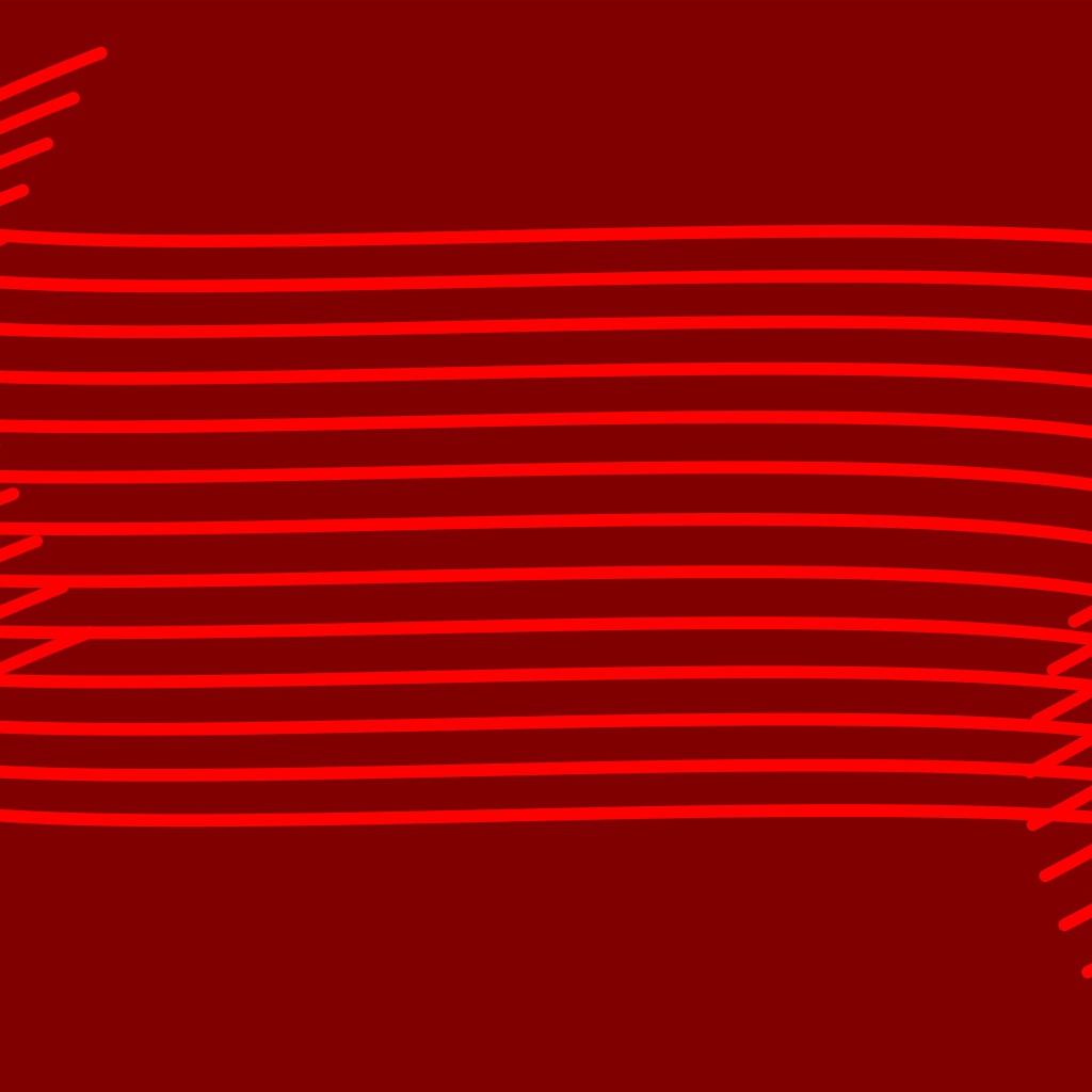 Алые абстрактные волны на красном фоне 